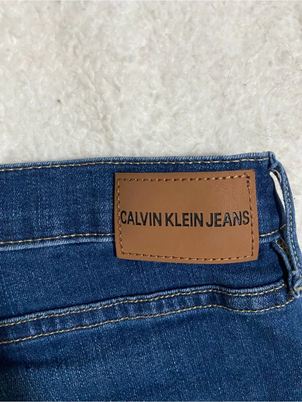 Calvin Klein Jeans dark blue denim shorts